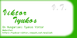 viktor tyukos business card